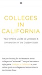 Mobile Screenshot of collegesincalifornia.net