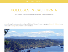 Tablet Screenshot of collegesincalifornia.net